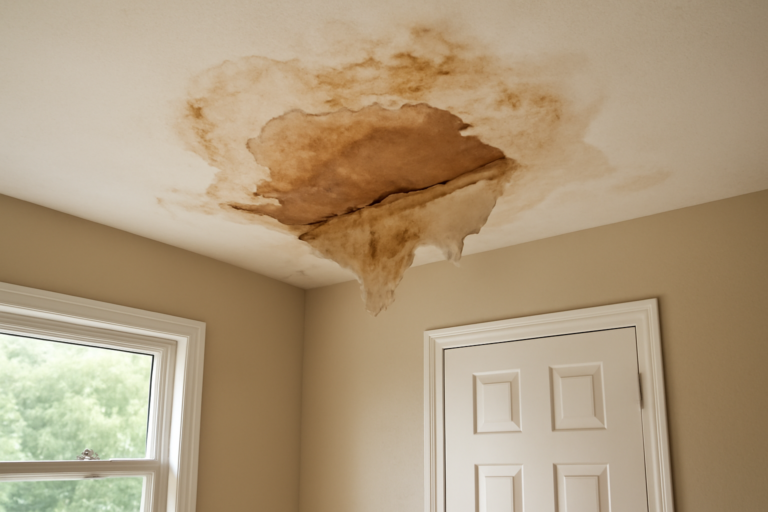 Ceiling Drywall Water Damage Restoration