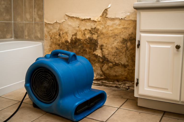 High-Velocity Air Mover Drying