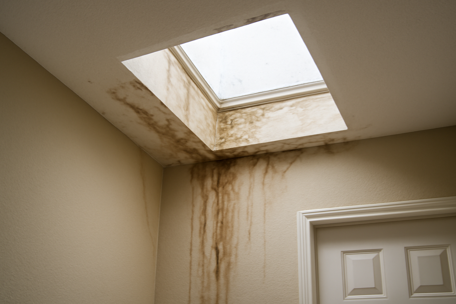 Skylight Leak Water Removal in Brambleton, VA
